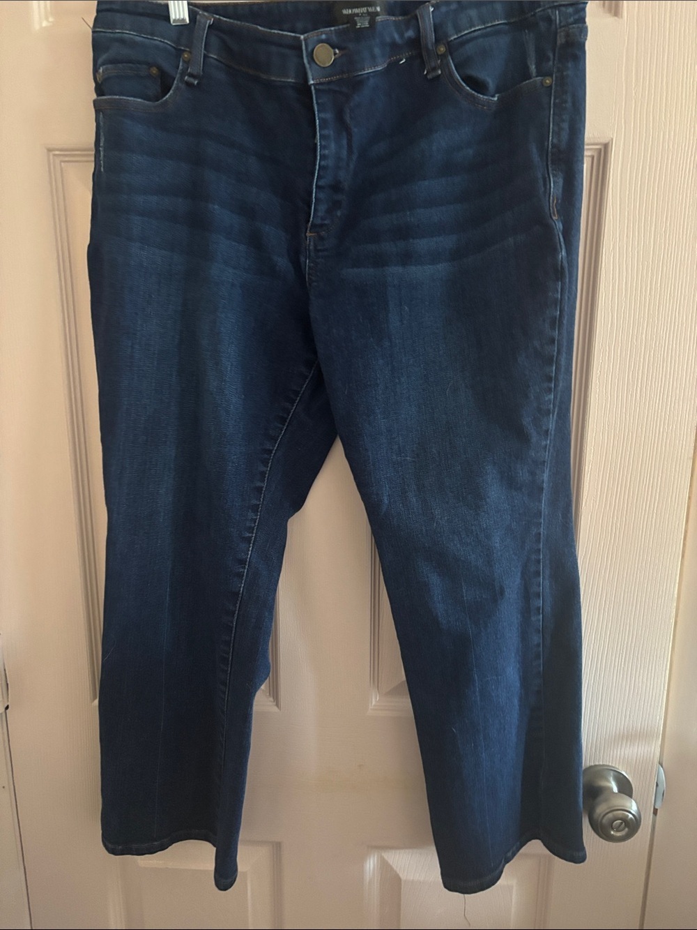 Who What Wear Dark Blue Ankle Crop Jeans